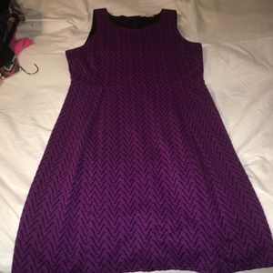 Purple and Black Dress